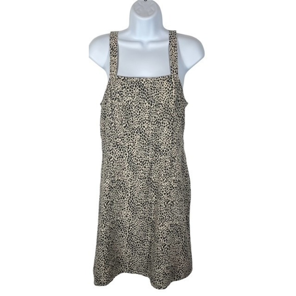 American Eagle Outfitters Womens Sz M Cheetah Leopard Lined Mini Dress-1760